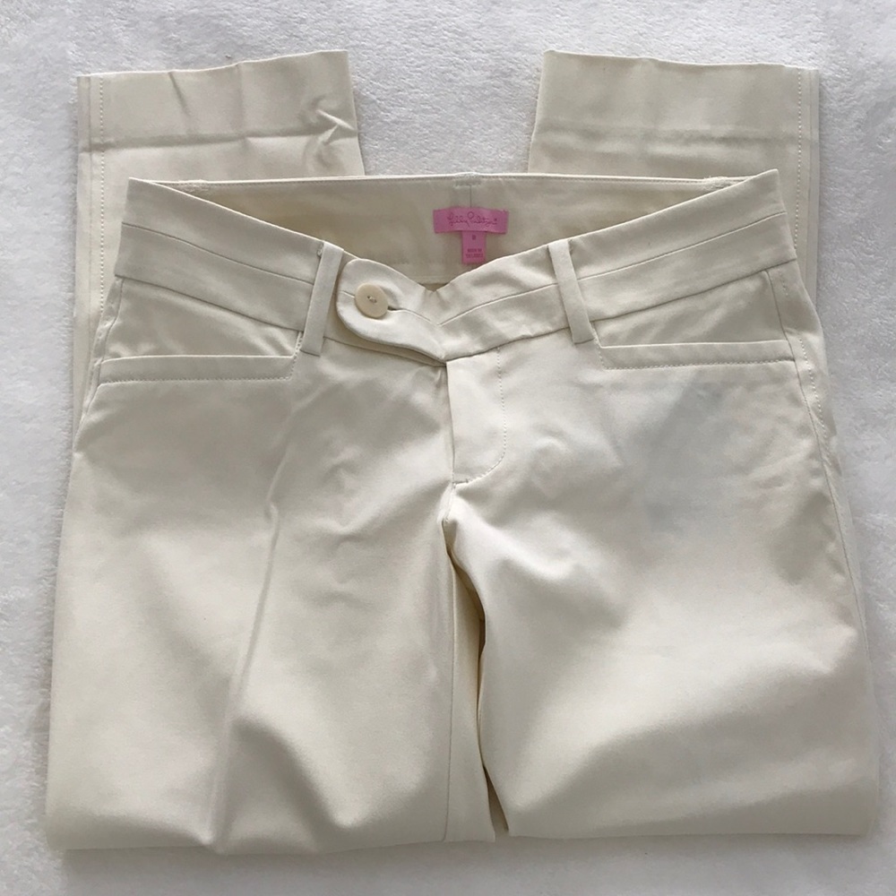 NWT Lilly Pulitzer Luxury Capri Cameo White